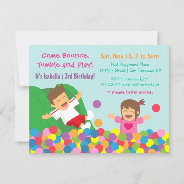 Cartes d'invitation pour fête d'anniversaire de gy (Devant)