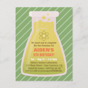 Cartes d'invitation pour fête d'anniversaire de sc