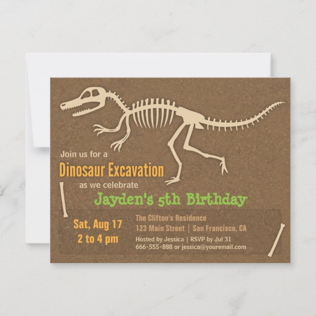 Cartes d'invitation pour fête d'anniversaire enfan (Devant)
