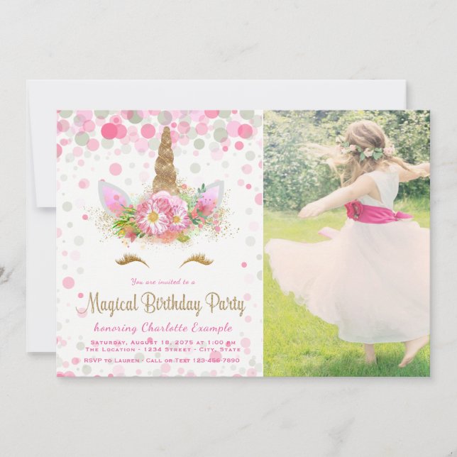 Cartes d'invitation pour fête d'anniversaire licor (Devant)