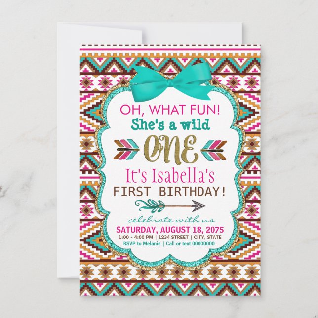 Cartes d'invitation pour fête d'anniversaire Triba (Devant)