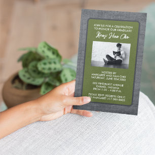 Cartes d'invitation pour fête de fin d'études [Ver