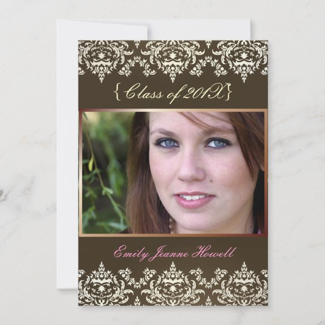 Cartes d'invitation pour fête de remise de diplôme (Devant)