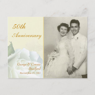 Cartes d'invitation pour fête du 50e anniversaire
