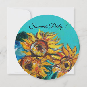 CARTES D'INVITATION POUR FÊTE ESTIVALE AUX TOURNES