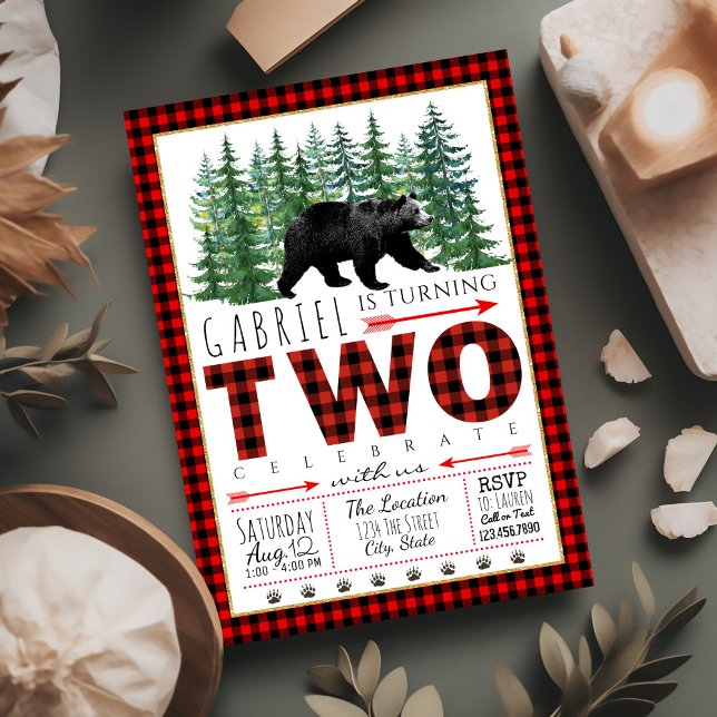 Cartes d'invitation pour la 2ème fête d'anniversai (Simply add your event details. Instant download and printed invitations are available.)