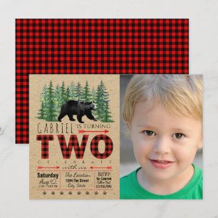 Cartes d'invitation pour la deuxième fête d'annive