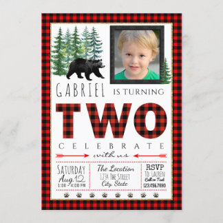 Cartes d'invitation pour la deuxième fête d'annive