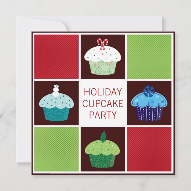 Cartes d'invitation pour la fête annuelle de Noël  (Devant)