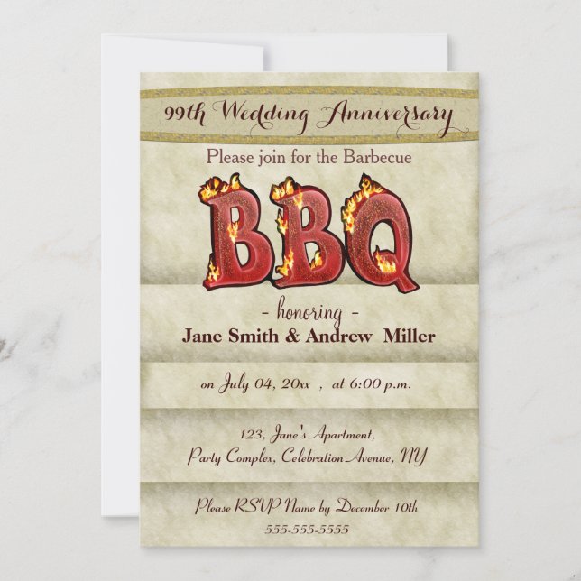 Cartes d'invitation pour la fête d'anniversaire de (Devant)