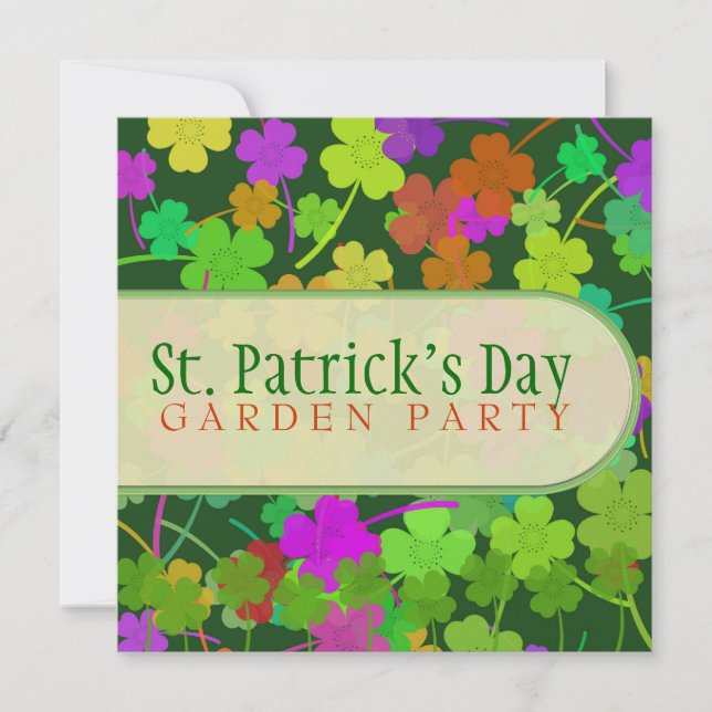Cartes d'invitation pour la fête de jardin de la S (Devant)