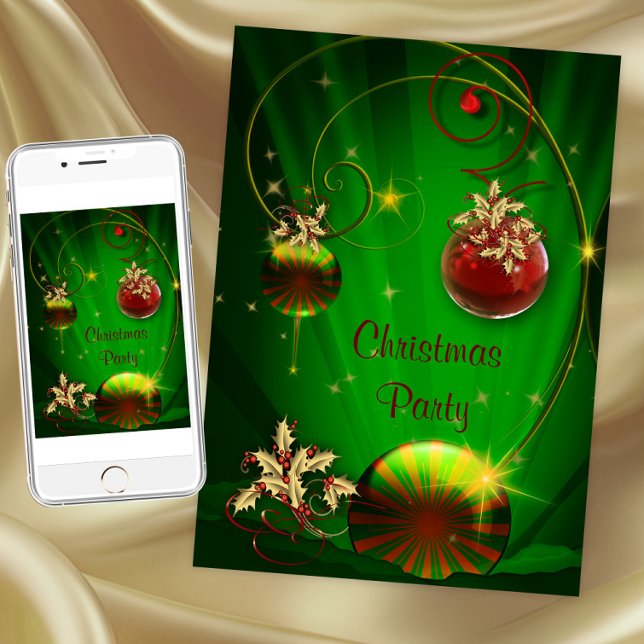 Cartes d'invitation pour la fête de Noël à l'éléph (White elephant Christmas party invitation. Instant download and printed invitations available.)
