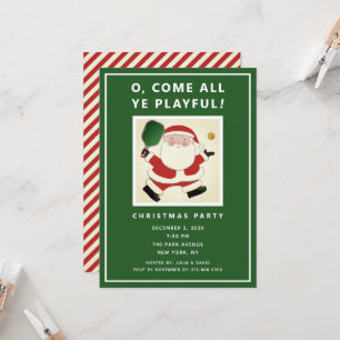 Cartes d'invitation pour la fête de Noël de pickle