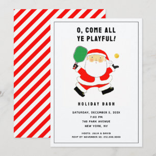 Cartes d'invitation pour la fête de Noël de pickle