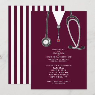 Cartes d'invitation pour la fête de remise de dipl