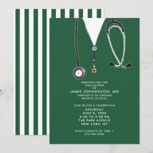 Cartes d'invitation pour la fête de remise de dipl