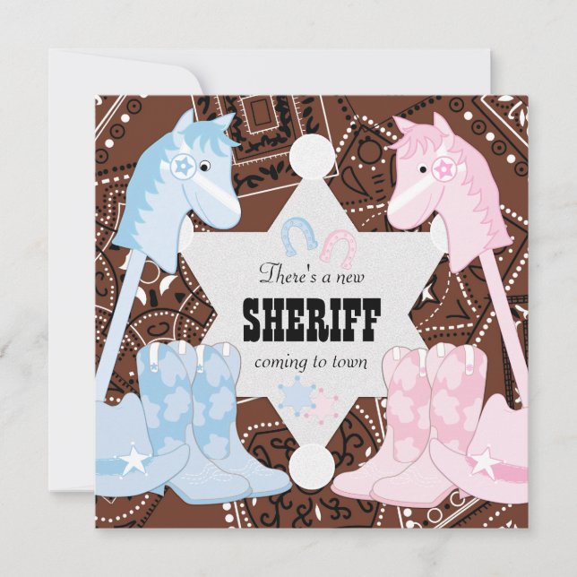 Cartes d'invitation pour la fête de révélation du  (Devant)