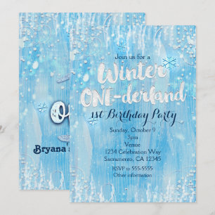 Cartes d'invitation pour la fête du 1er anniversai