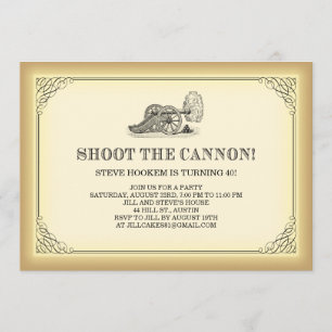 Cartes d'invitation pour la fête du Canon