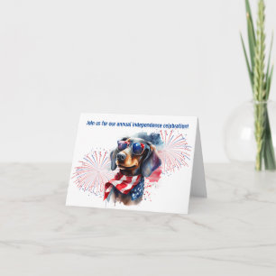 Cartes d'invitation pour la fête du teckel du 4 ju