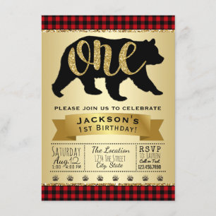 Cartes d'invitation pour la première fête d'annive