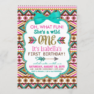 Cartes d'invitation pour la première fête d'annive