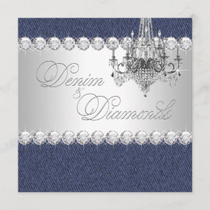 Cartes d'invitation pour la soirée Denim and Diamo