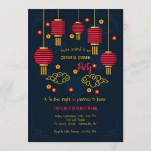 Cartes d'invitation pour la soirée des Lanternes R