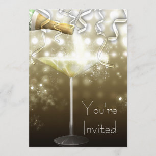 Cartes d'invitation pour la soirée du Nouvel An au