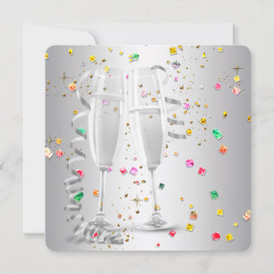 Cartes d'invitation pour la soirée du Nouvel An Co
