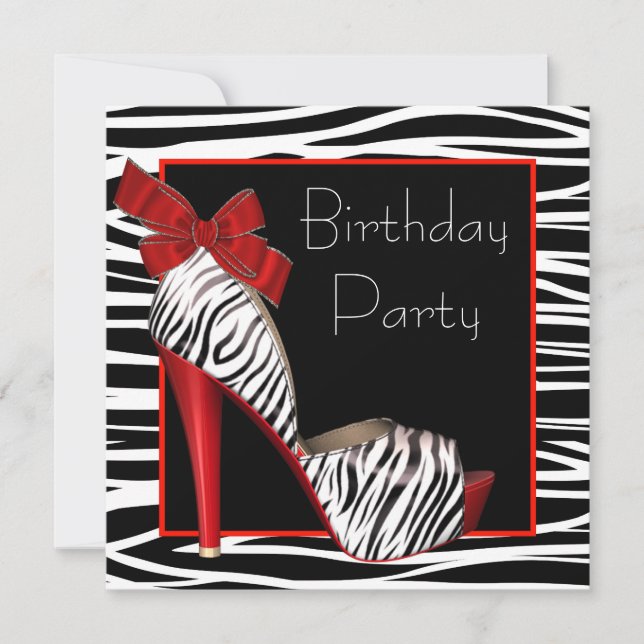 Cartes d'invitation pour l'anniversaire de femme a (Devant)