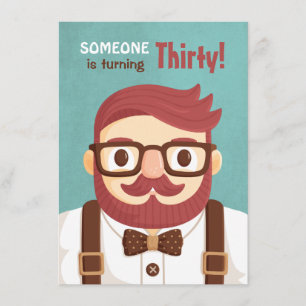 Cartes d'invitation pour l'anniversaire de gentlem