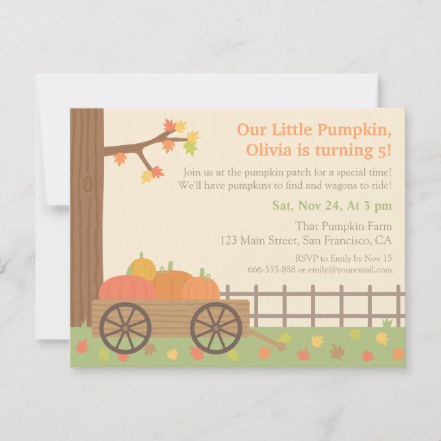 Cartes d'invitation pour l'anniversaire des enfant (Devant)