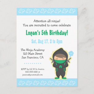 Cartes d'invitation pour l'anniversaire des enfant