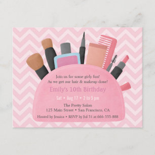 Cartes d'invitation pour l'anniversaire des filles