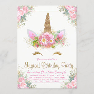 Cartes d'invitation pour l'anniversaire des filles