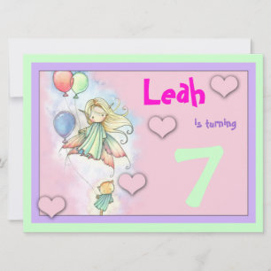 Cartes d'invitation pour l'anniversaire des filles