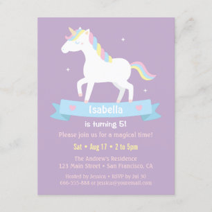 Cartes d'invitation pour l'anniversaire des filles