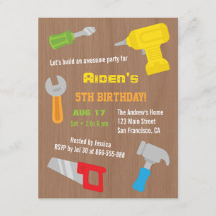 Cartes d'invitation pour l'anniversaire des garçon