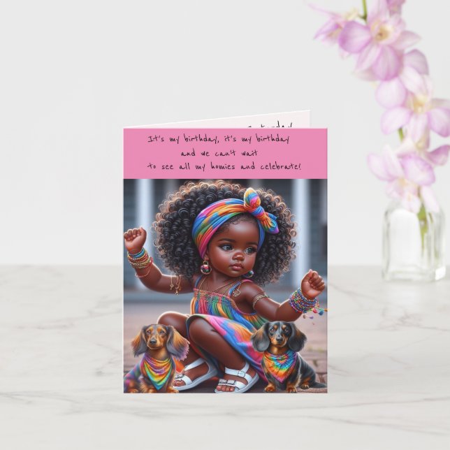 Cartes d'invitation pour l'anniversaire d'une ador (Orchidée)