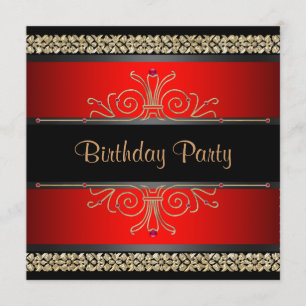 Cartes d'invitation pour l'anniversaire d'une femm