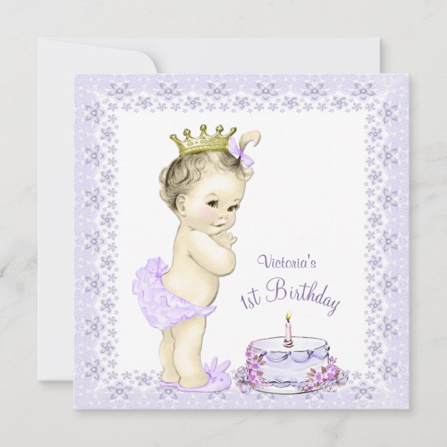 Cartes d'invitation pour le 1er anniversaire de la (Devant)