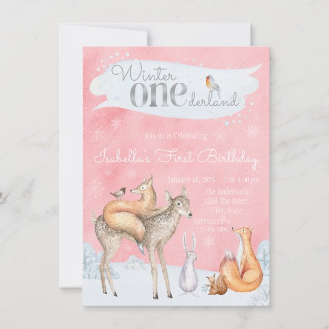 Cartes d'invitation pour le 1er anniversaire de ON (Devant)