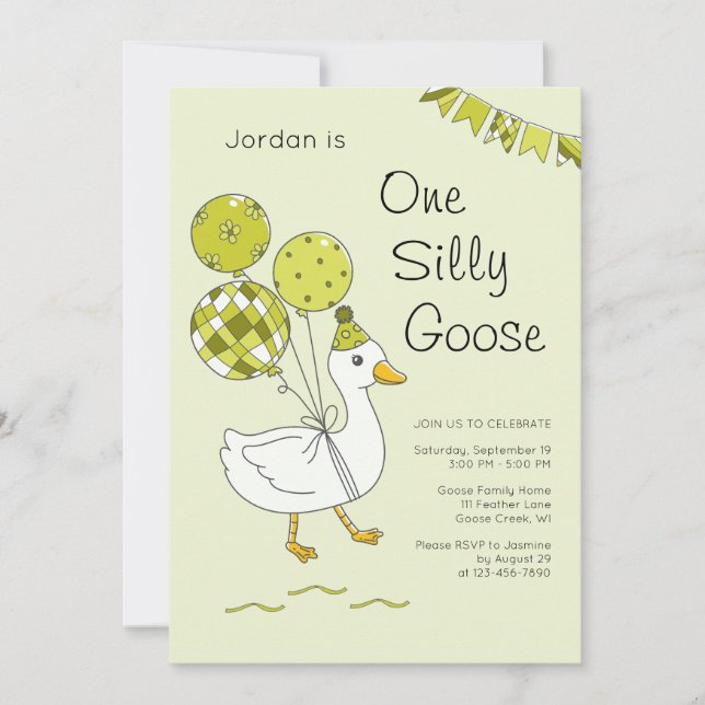 Cartes d'invitation pour le 1er anniversaire de On (Devant)