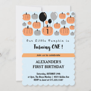 Cartes d'invitation pour le 1er anniversaire d'Hal