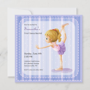 Cartes d'invitation pour le spectacle de danse de