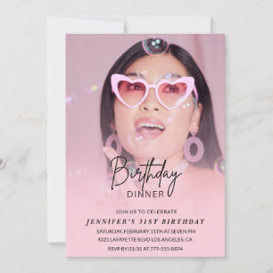 Cartes d'invitation pour les 31 ans Dîner d'annive