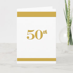 Cartes d'invitation pour les 50 ans/Anniversaire