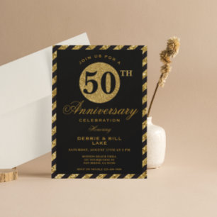 Cartes d'invitation pour les 50 ans de mariage 