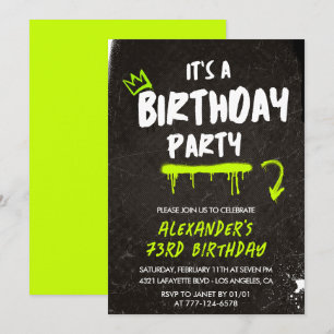 Cartes d'invitation pour les 73 ans des hommes Pei